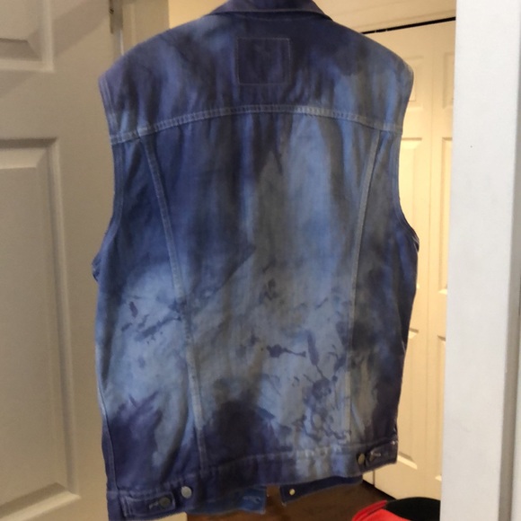 LEVIS TIE DYE DENIM VEST - Picture 3 of 3